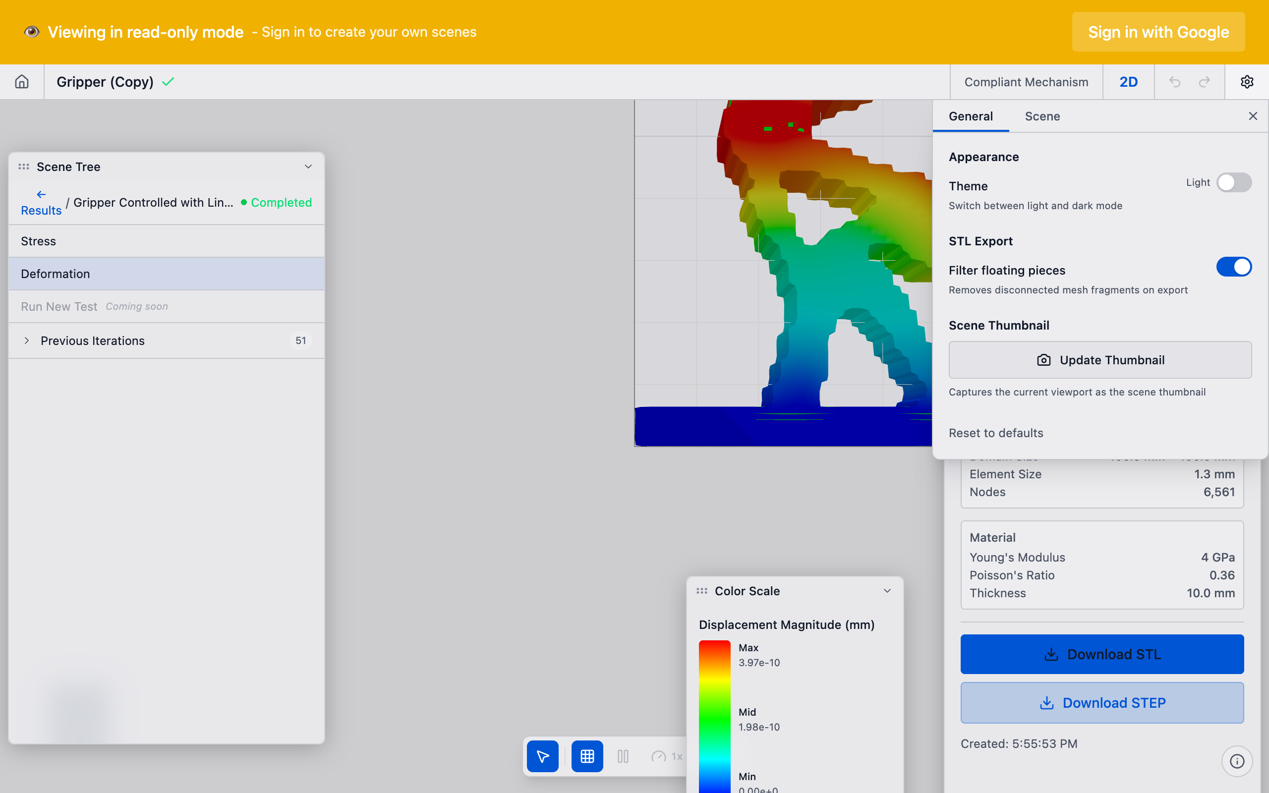 Solver run export actions