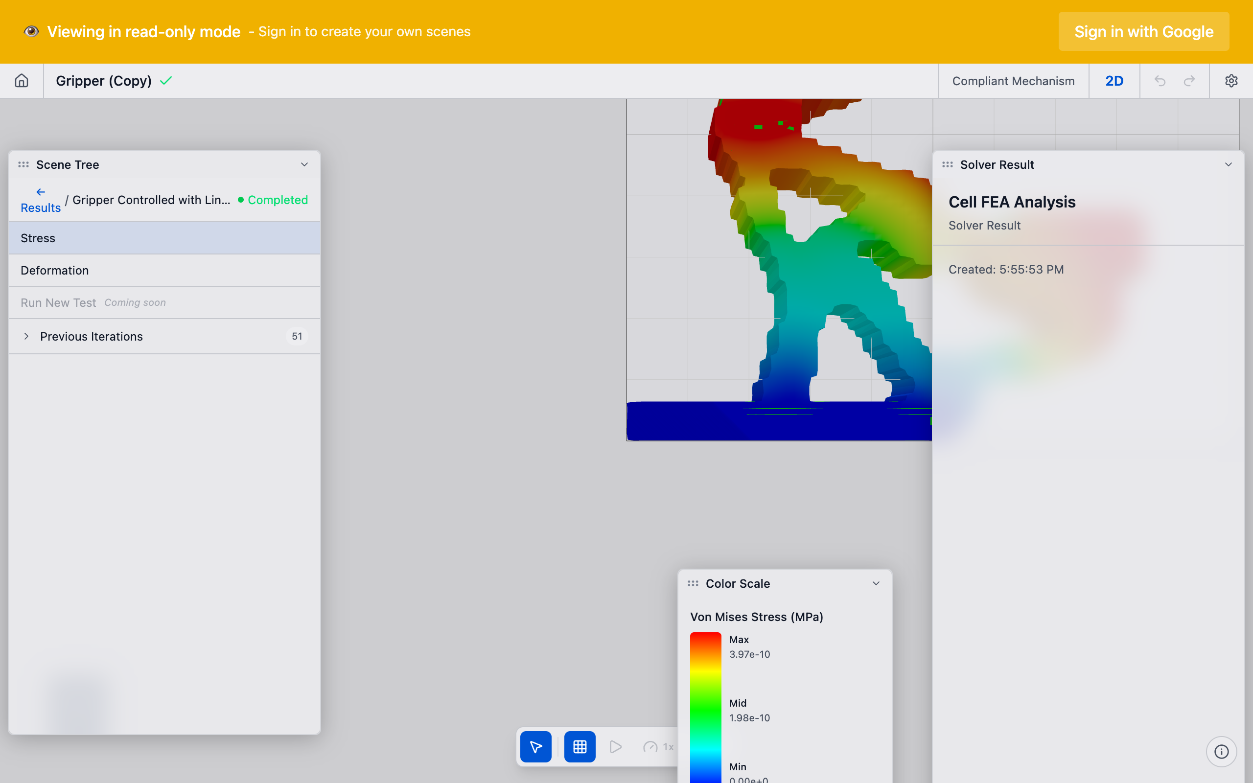 Design optimization iteration sequence